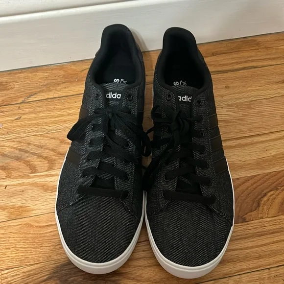 adidas gazelle silver green womens Adidas Mens Black Cloudfoam Ortholite Float Slip-On Athletic Shoes Siz –  Picky Thrifter